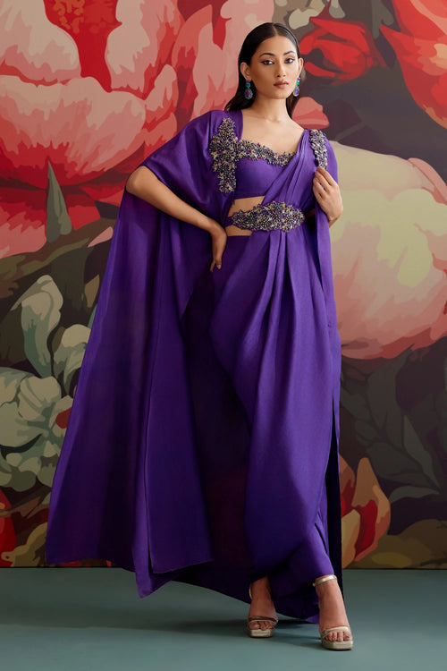 Jamini Cape Saree Set