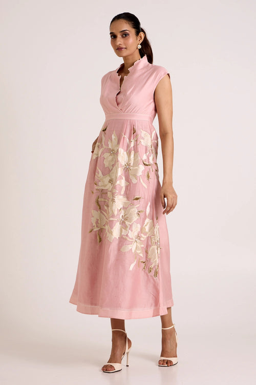Paiva Soft Bloom Midi Dress