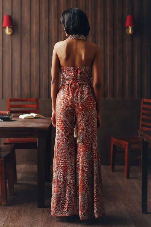 Fasana Rust Bootcut Pants