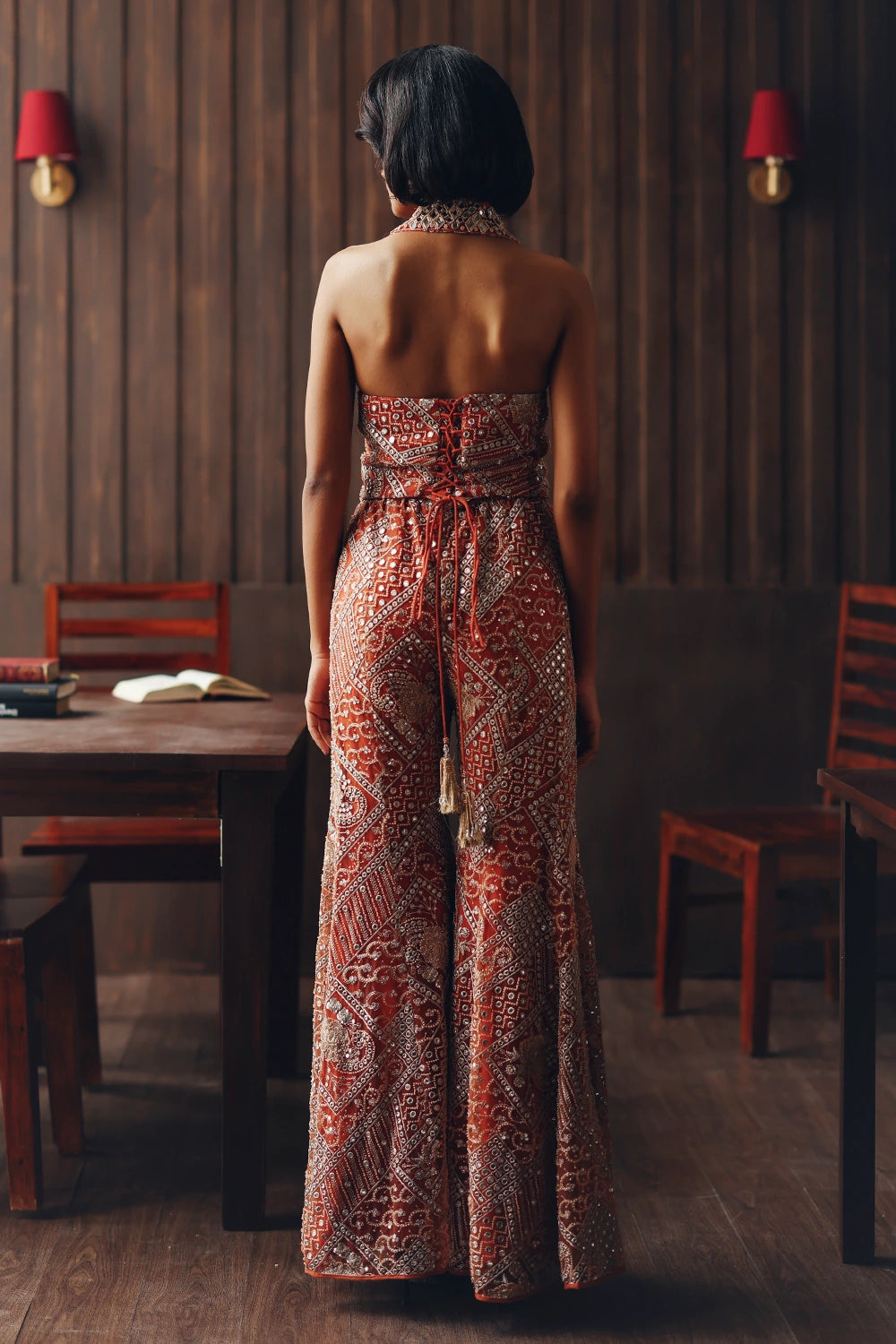 Fasana Rust Bootcut Pants