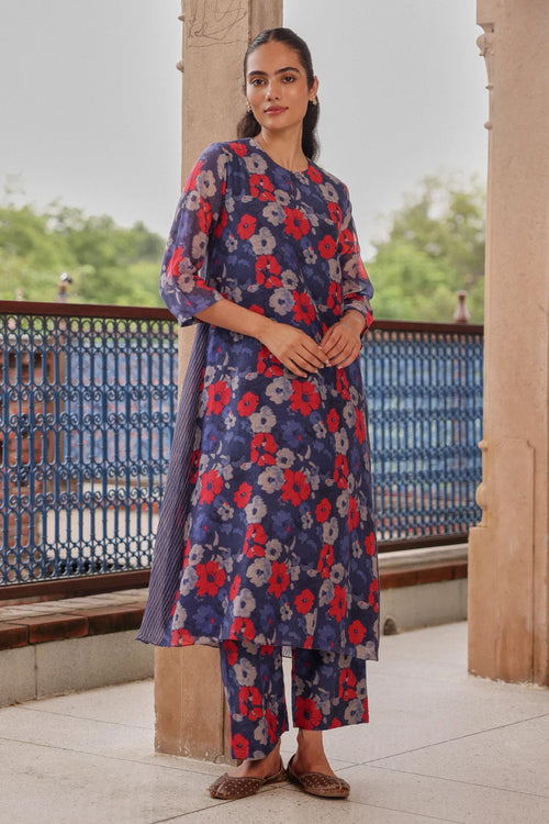 Indigo Bloom Co-ord Set