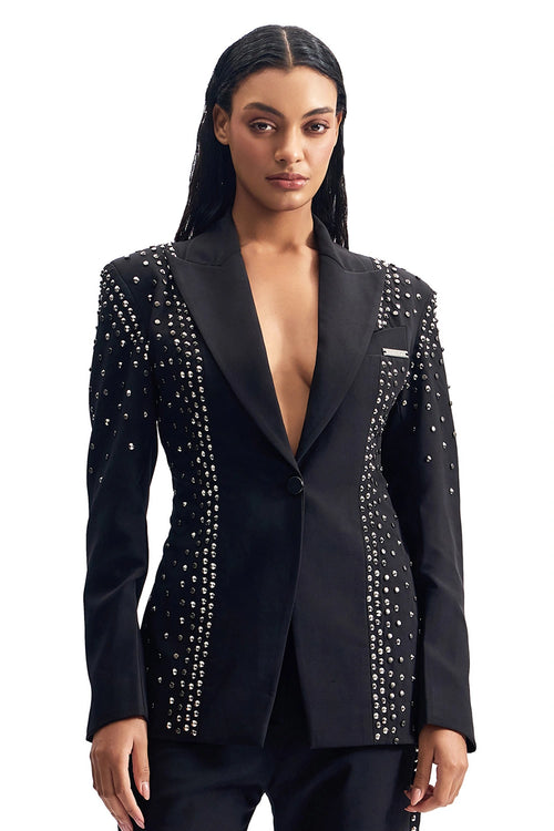 Stud-Armour Tailored Jacket