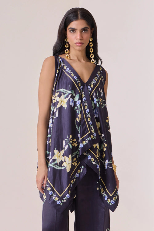 Fleur Archive Scarf Top