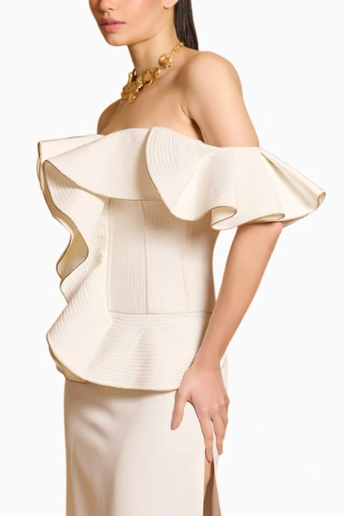 Spectrum Ivory Flap Corset
