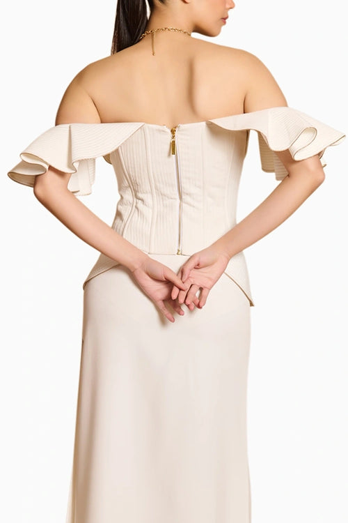 Spectrum Ivory Flap Corset