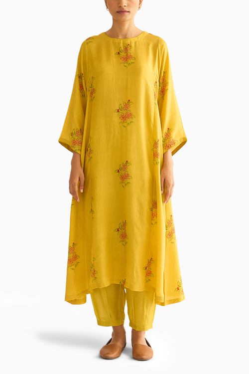Evani Floral Print Kurta Set
