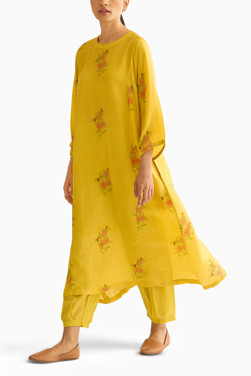 Evani Floral Print Kurta Set