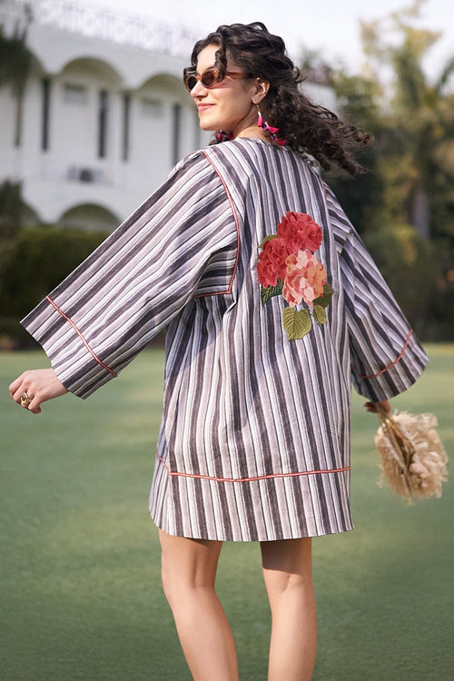 Black And White Stripe Isla Dress