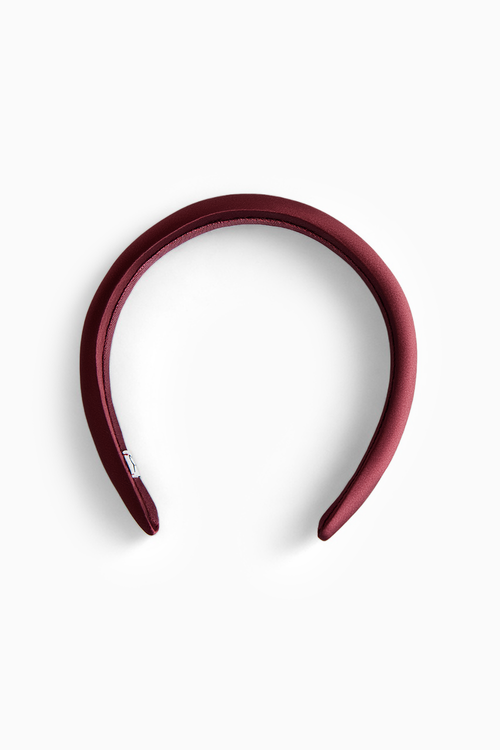 Burgundy Silk Headband
