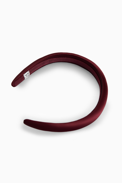 Burgundy Silk Headband