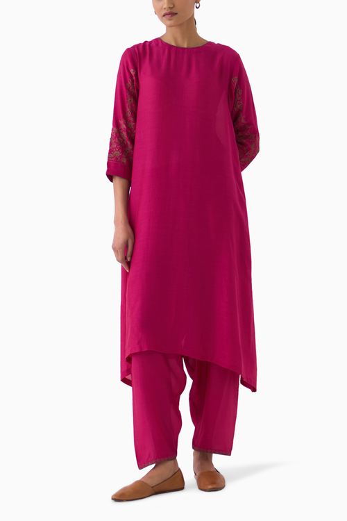 Inara Rani Pink Kurta Set