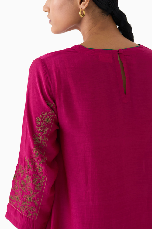 Inara Rani Pink Kurta Set