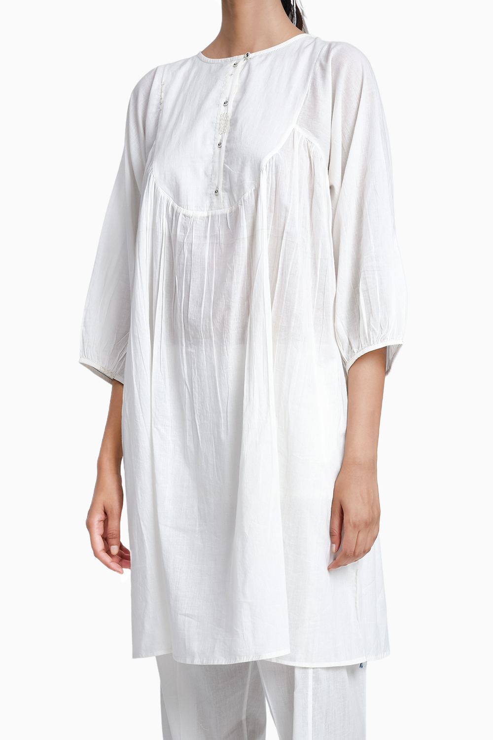 Moon White Tunic & Trousers Set