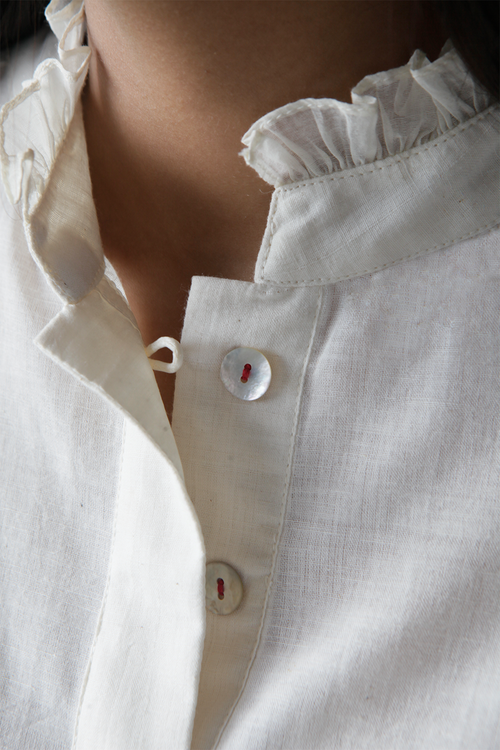 Ruffle Pankha Shift - Kora