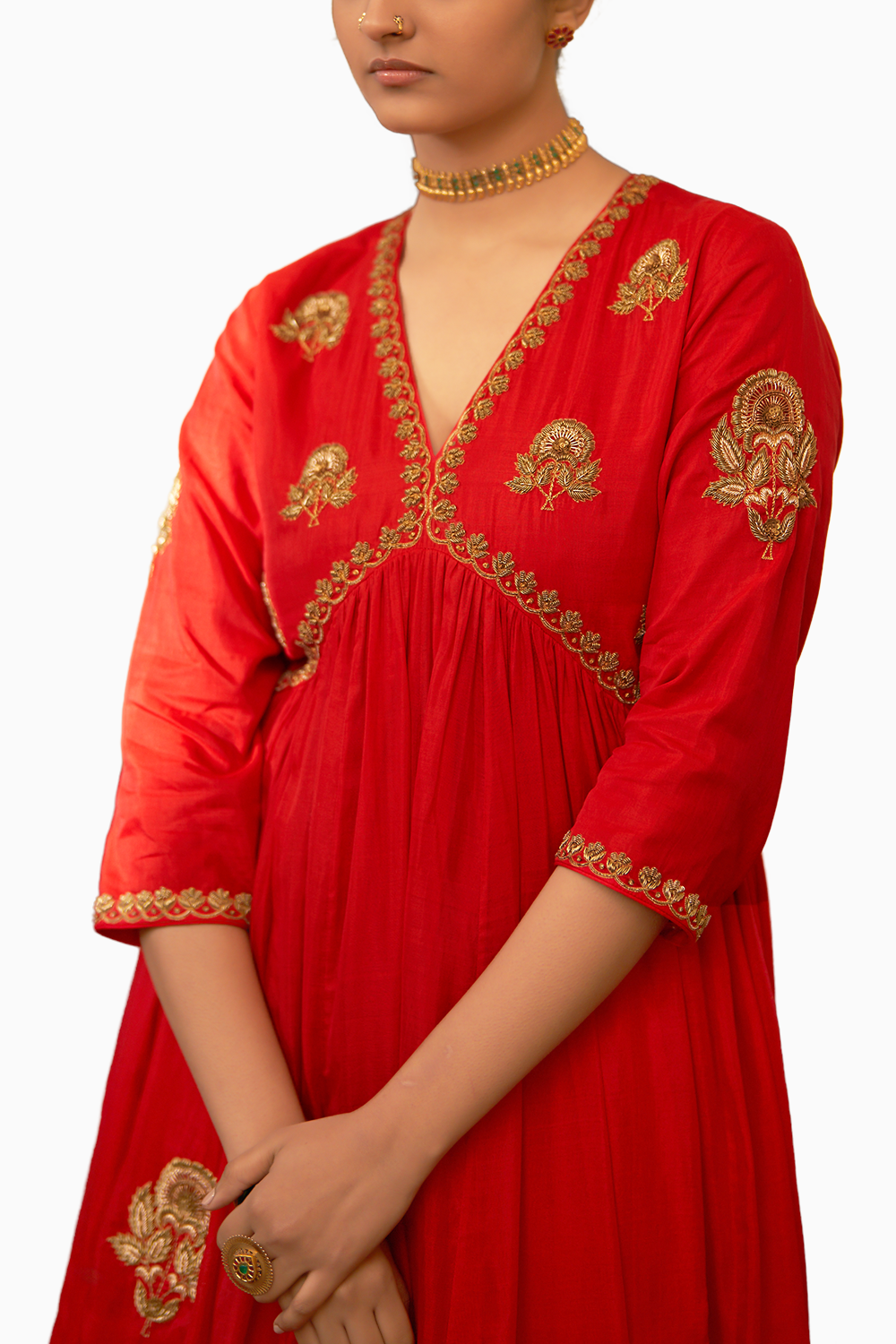 Surkh Laal Rani Zardosi Kurta Set