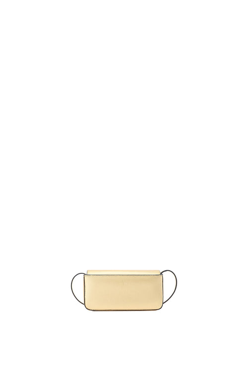 Claudia Mini Metallic Gold Crossbody Bag