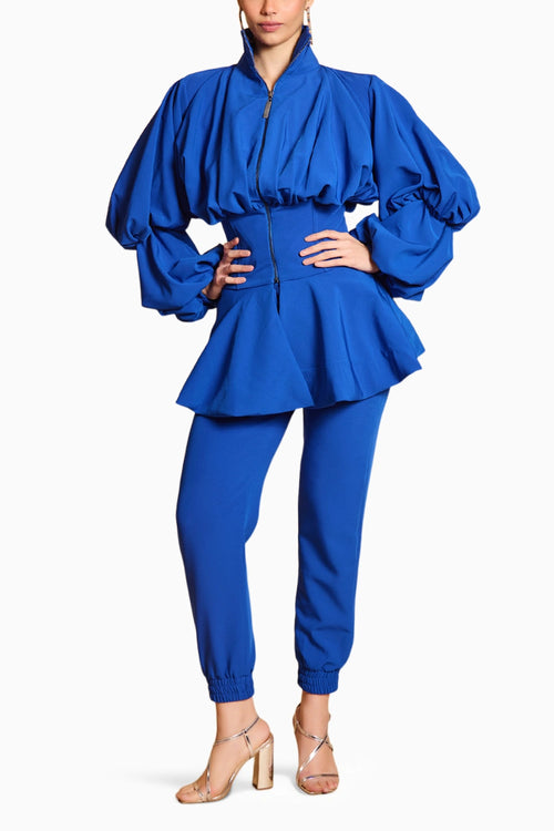 Spectrum Blue Balloon Jacket With Joggers