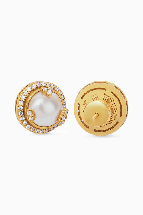 Opaline Ivory Studs