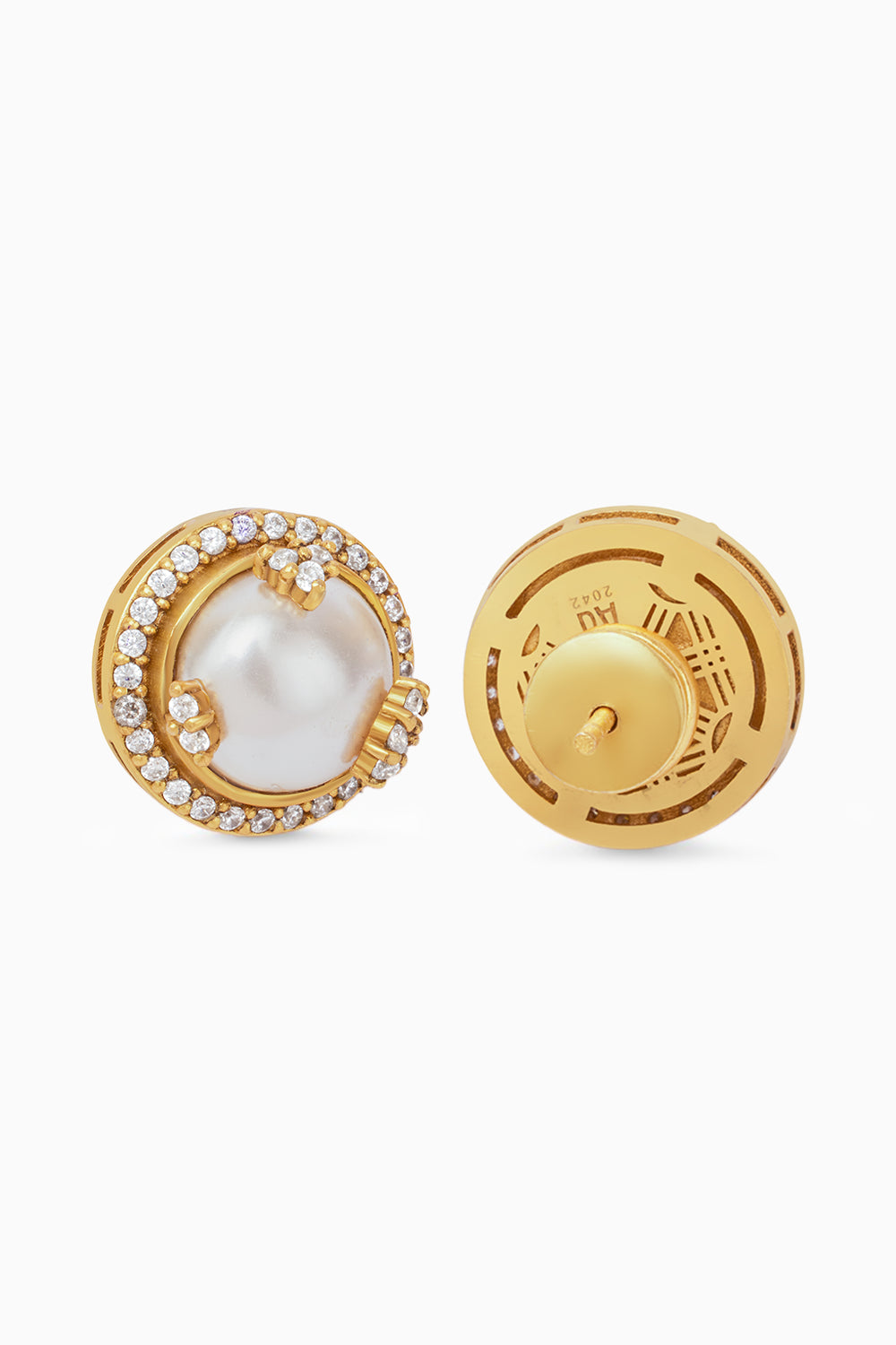 Opaline Ivory Studs