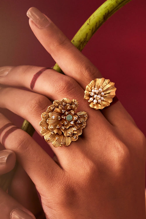Odeta Double-Motif Ring