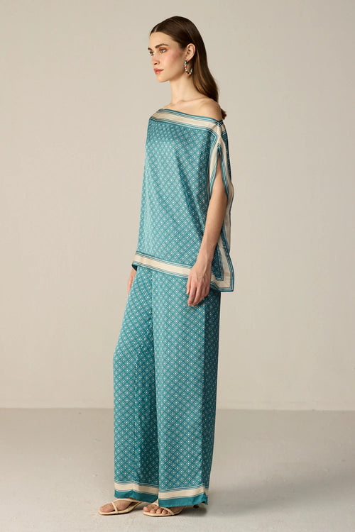 Teal Freya Top Co-ord Set