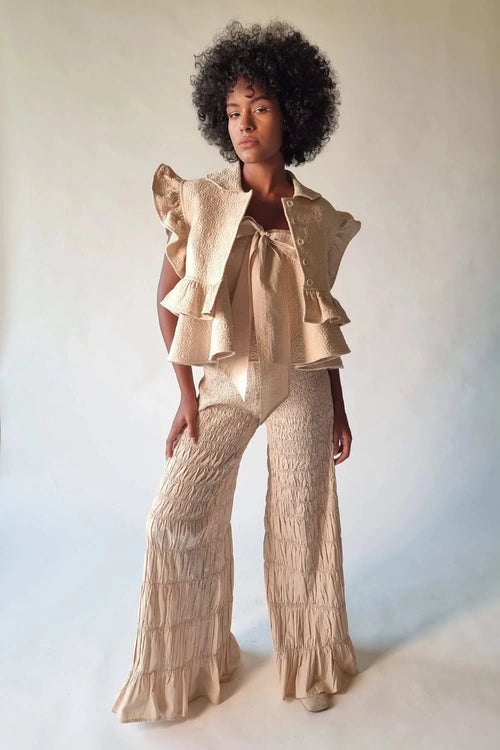 Aged Ivory Jacket Quilted Set