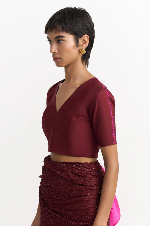 Konar Burgundy Blouse