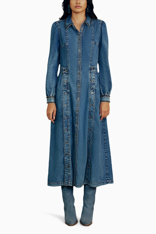 Washed Denim Dress