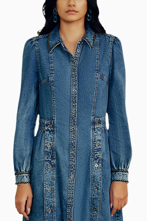 Washed Denim Dress
