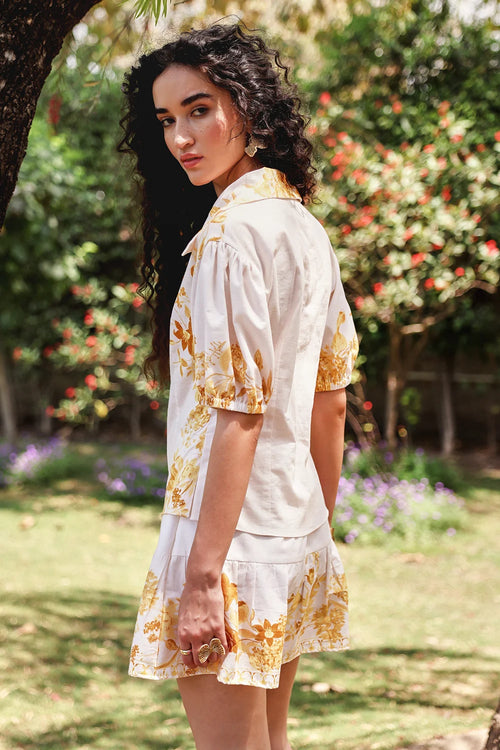 Off White Leah Co-ord Set