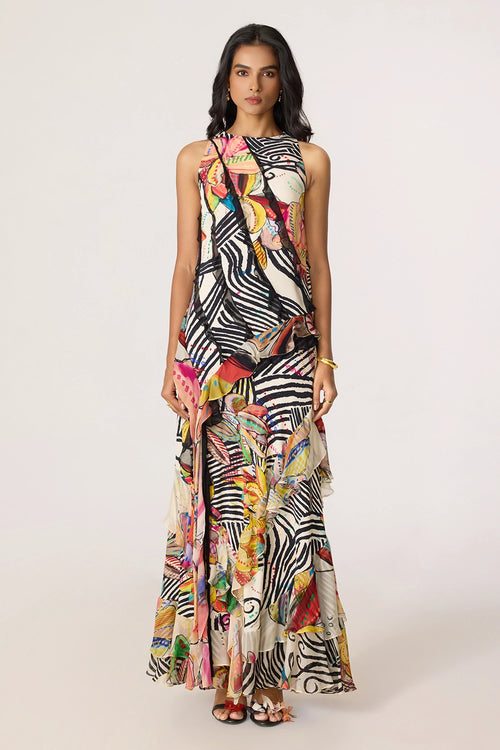 Coral Multi Dress