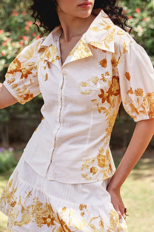 Off White Leah Co-ord Set