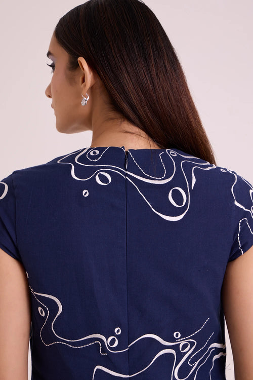 Indigo Perito Drift Midi Dress