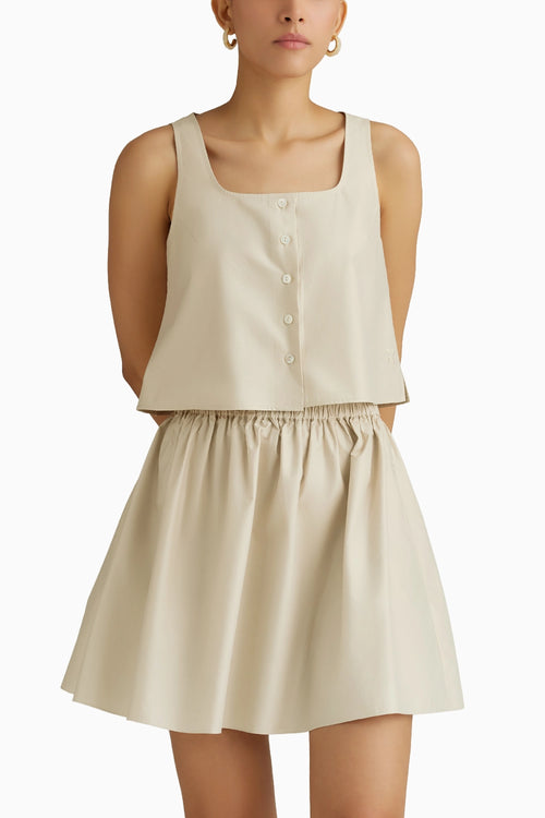 Fawn Cotton Mini Skirt