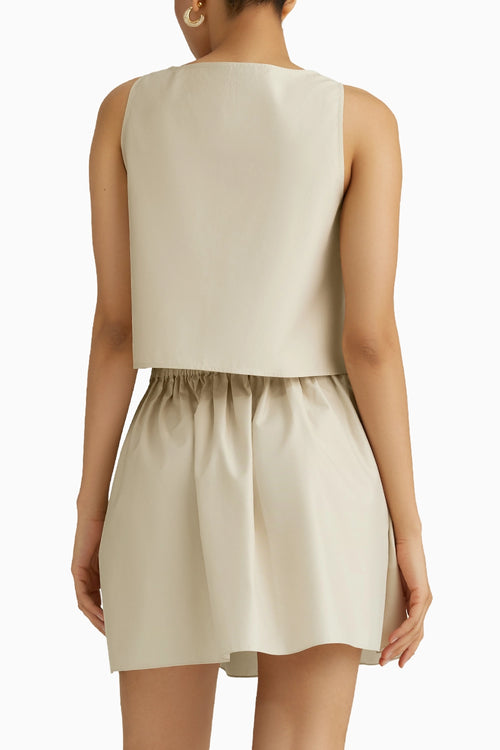 Fawn Cotton Mini Skirt