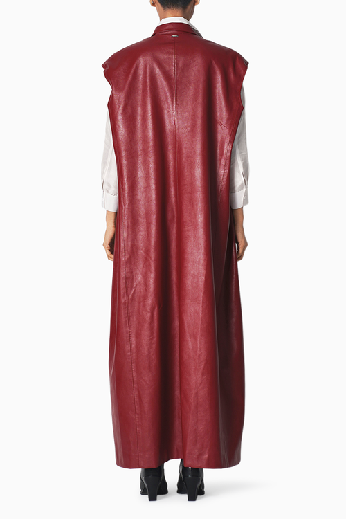Cheri Maroon Trench