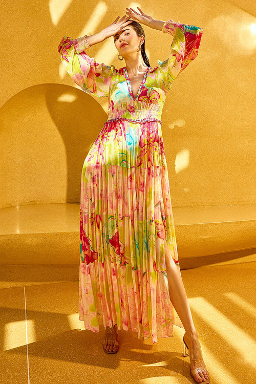 Pink Surge Florid Dress