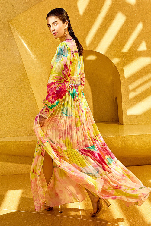 Pink Surge Florid Dress