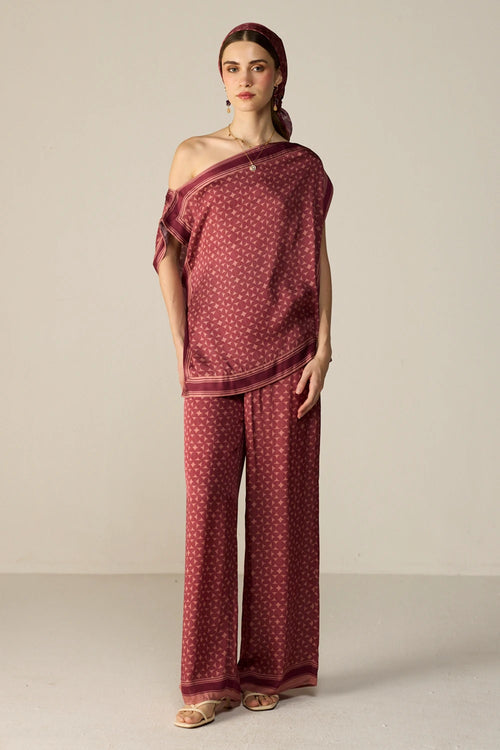 Maroon Noah Trousers