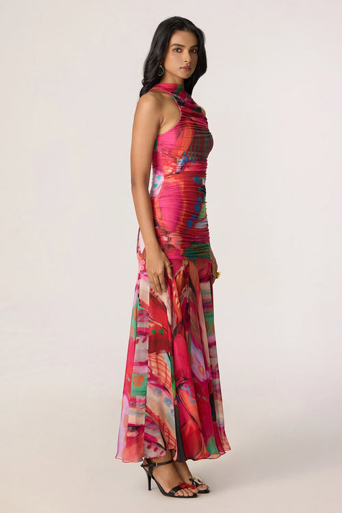 Gemma Pink Multi Dress