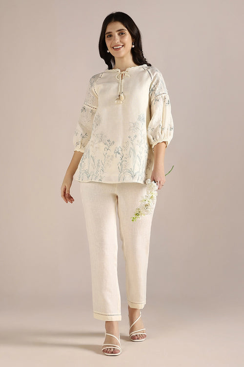 Savannah Kismat Off-White Co-ord Set