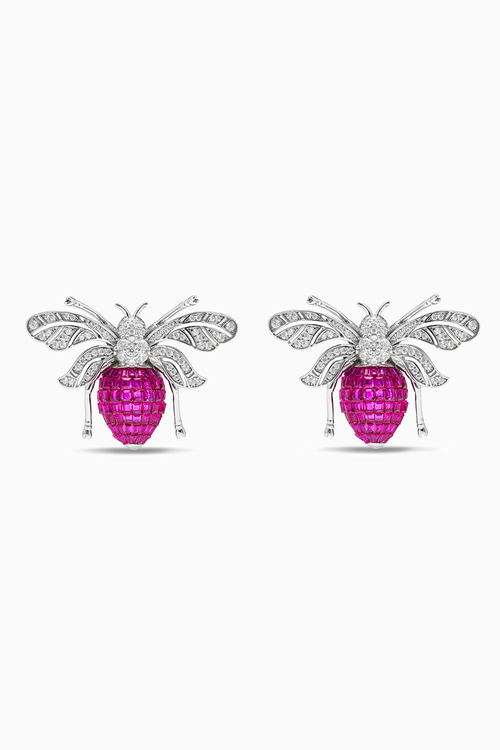 Enchanted Hive Honey Bee Earrings