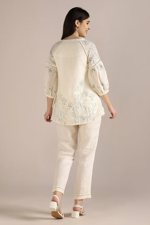 Savannah Kismat Off-White Co-ord Set