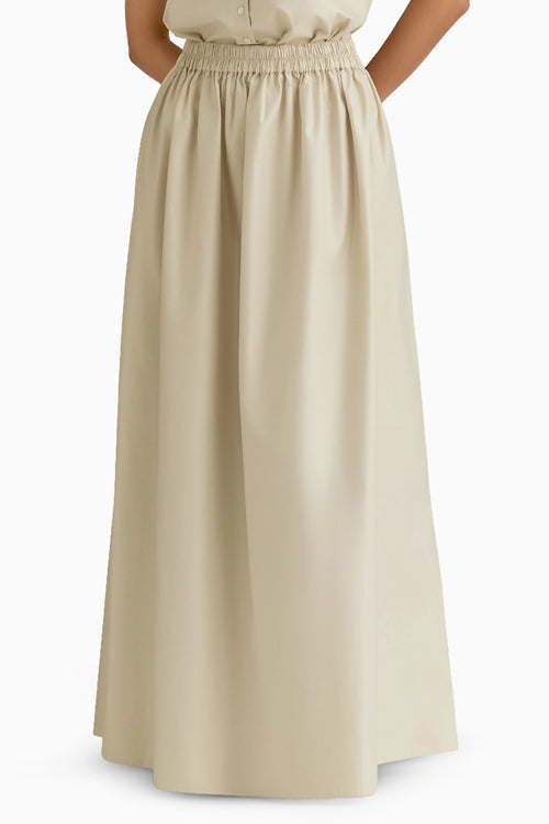 Fawn Cotton Maxi Skirt