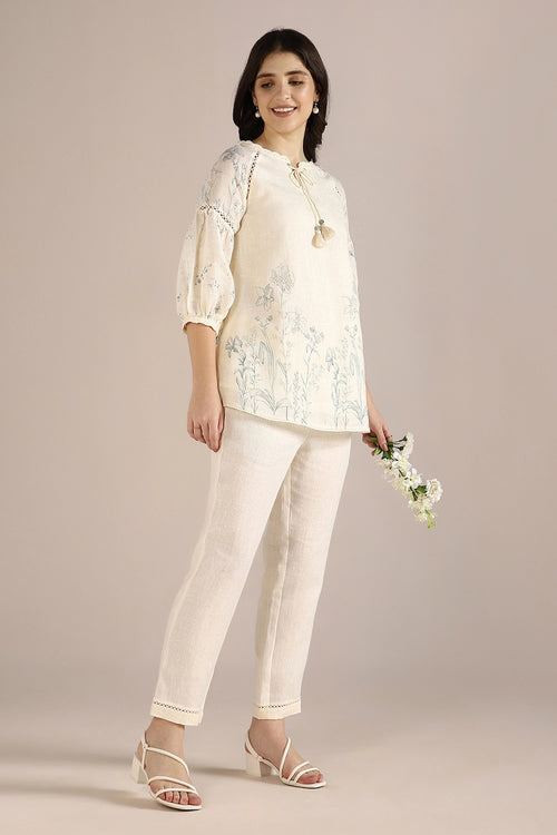 Savannah Kismat Off-White Co-ord Set