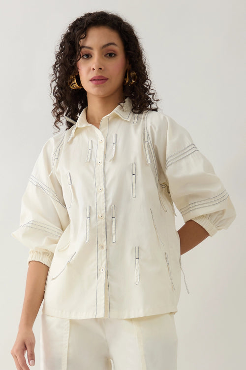 Drip Off White Shirt