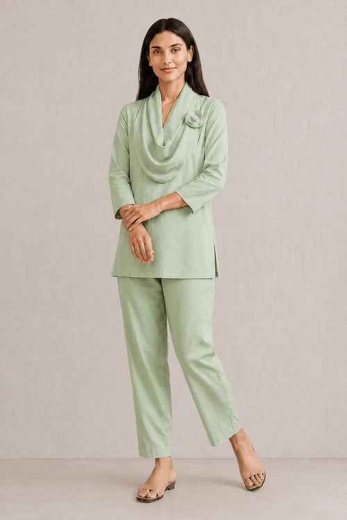 Celery Essentials Scarf Co-ord Set