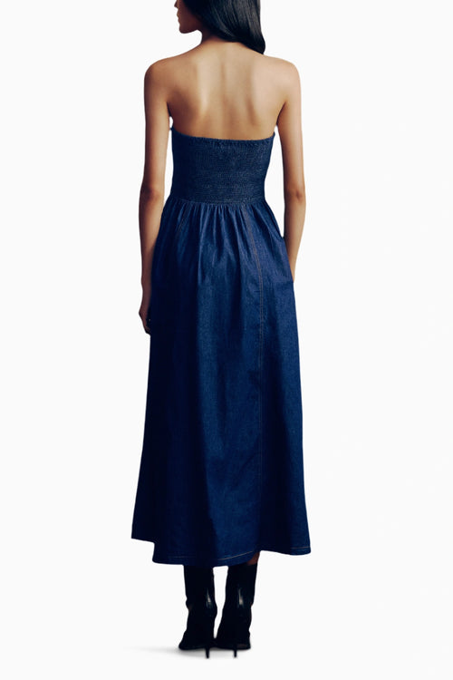 Strapless Denim Dress