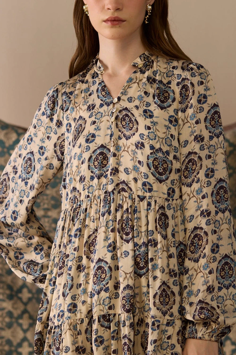 Ray Printed Mini Dress