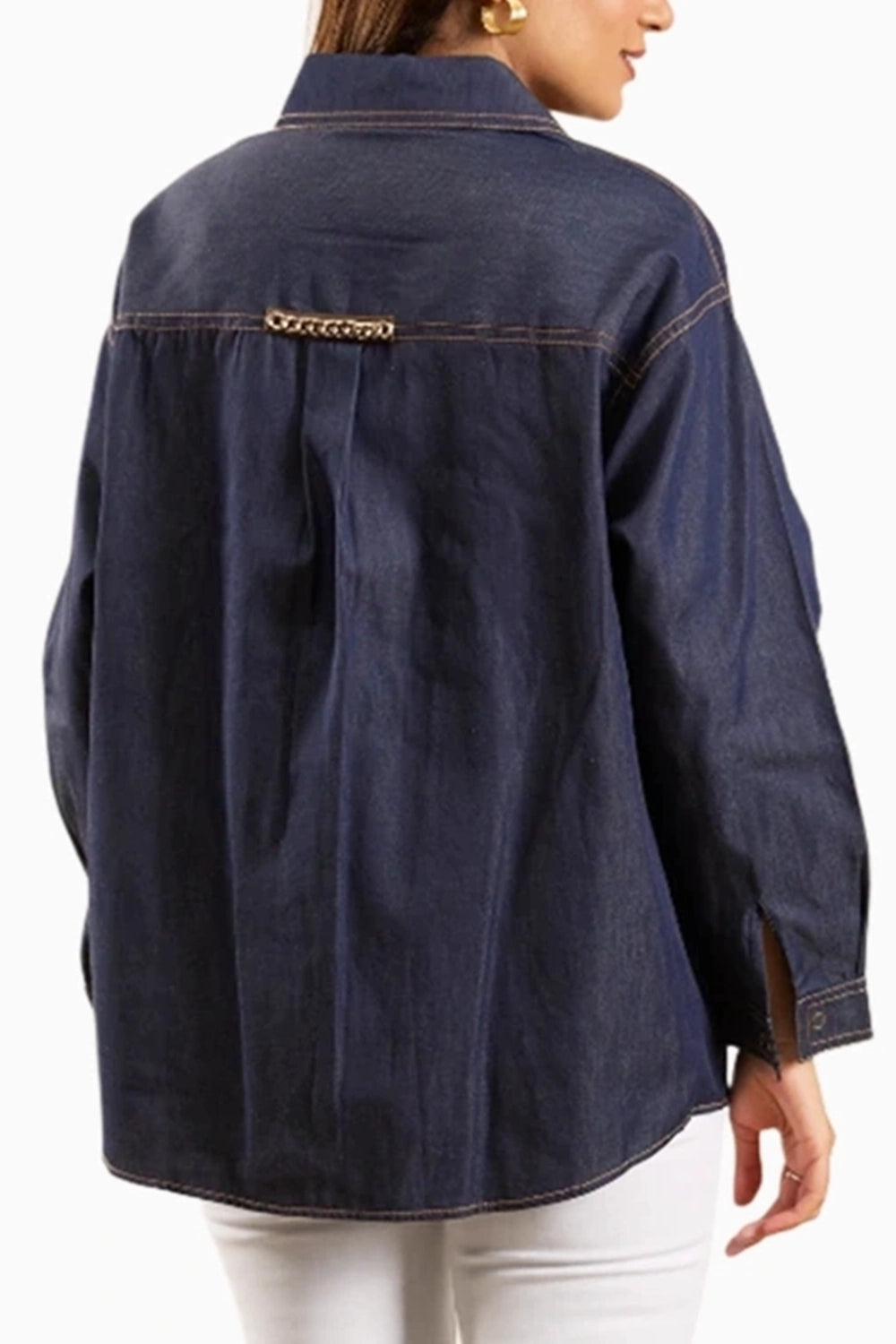 The Gilded Navy Shirt